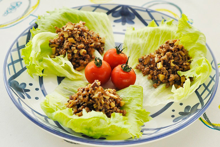 ひき肉のレタス包み｜ベル食品「ザンギ名人」のアレンジレシピ