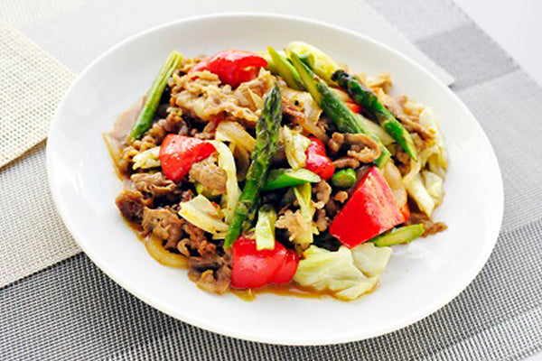 牛肉と野菜のカレー炒め（マイルド)