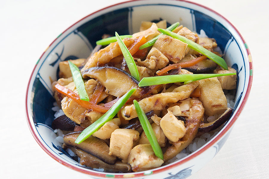 豆腐のいり煮丼