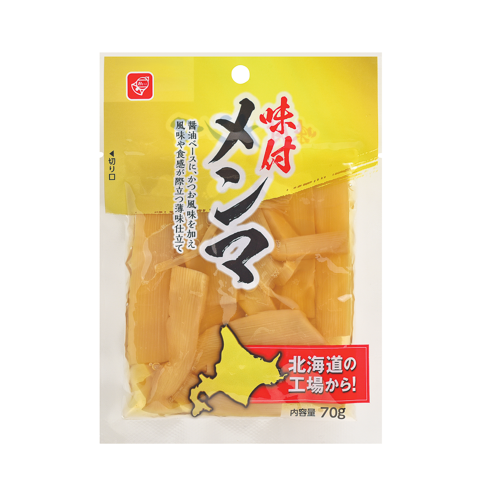 北海道製造 味付メンマ 70g