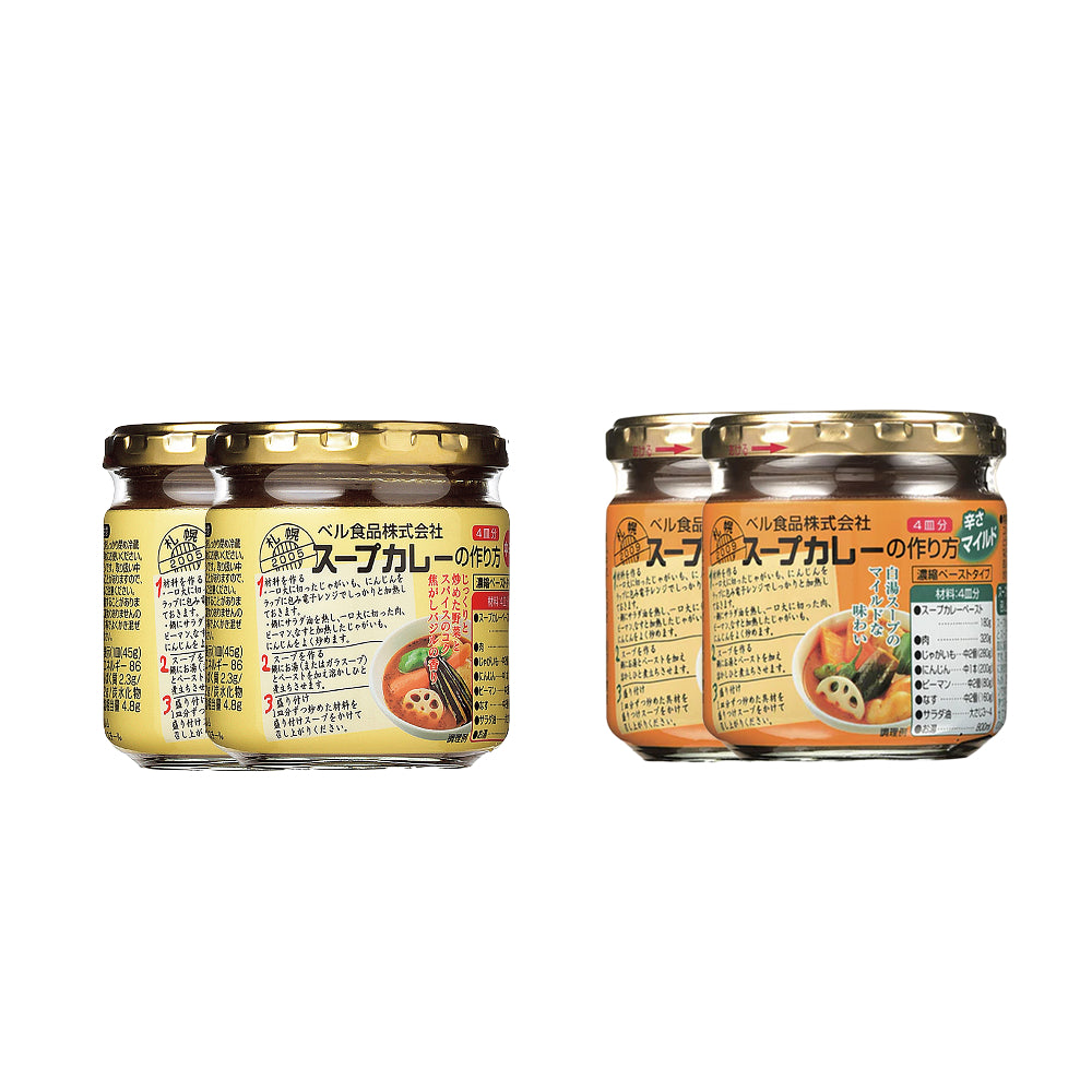 スープカレーの作り方セット（中辛×2/マイルド×2送料無料）4個